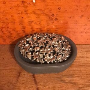 Distinctive 22K Gold over Silver Belt Buckle